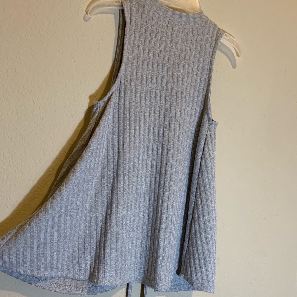❇️3/$30❇️ Altar’d State Mock Neck Tie Up Knit Tank Top